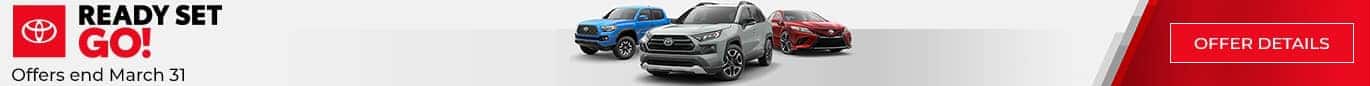Toyota Ready Set Go Event! Click to view offers.