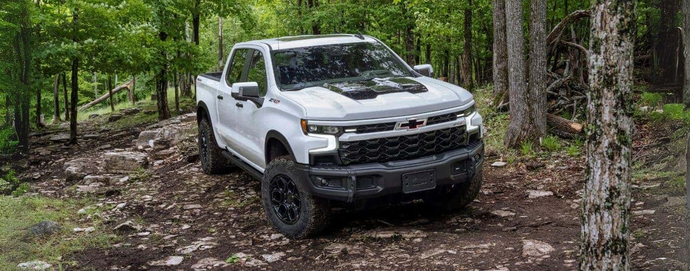 A used 2023 Chevy Silverado 1500 ZR2 Bison off-roading