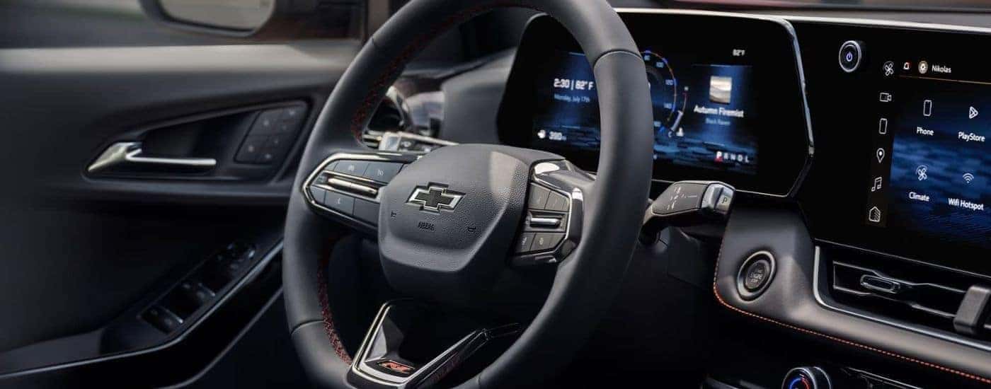 Black interior of a 2026 Chevy Equinox