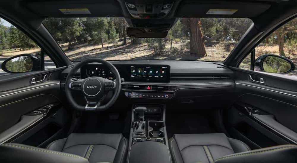 Infotainment and digital gauge cluster on a 2025 Kia K5