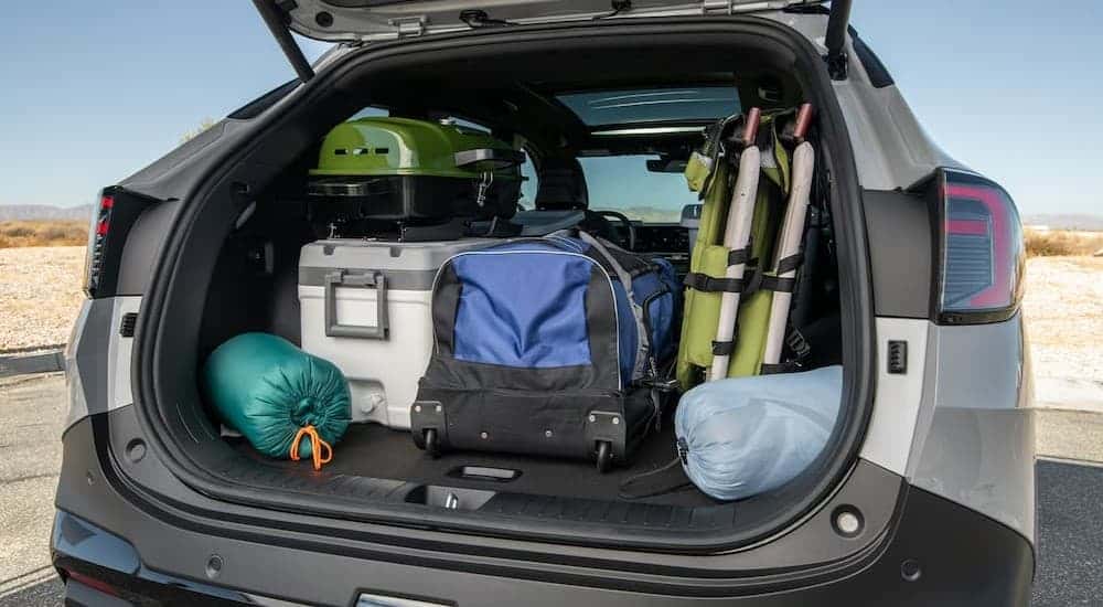 The rear cargo area in a 2026 Kia Sportage.