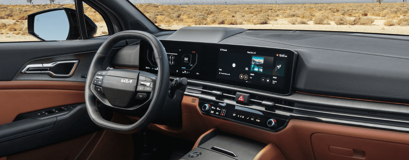 Interior and infotainment in a 2026 Kia Sportage