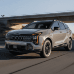 Grey 2026 Kia Sportage for sale near Clinton on a test drive