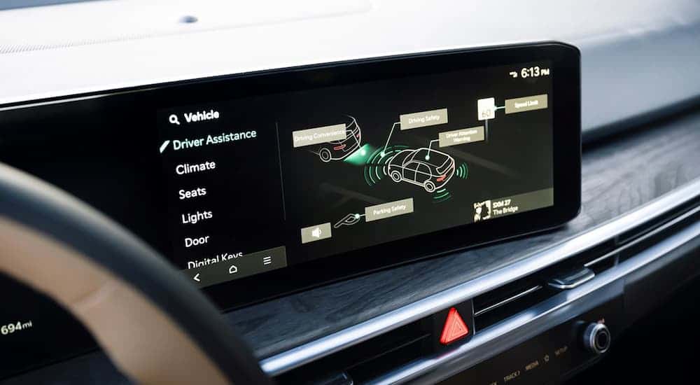 Infotainment screen in a 2026 Kia Sorento