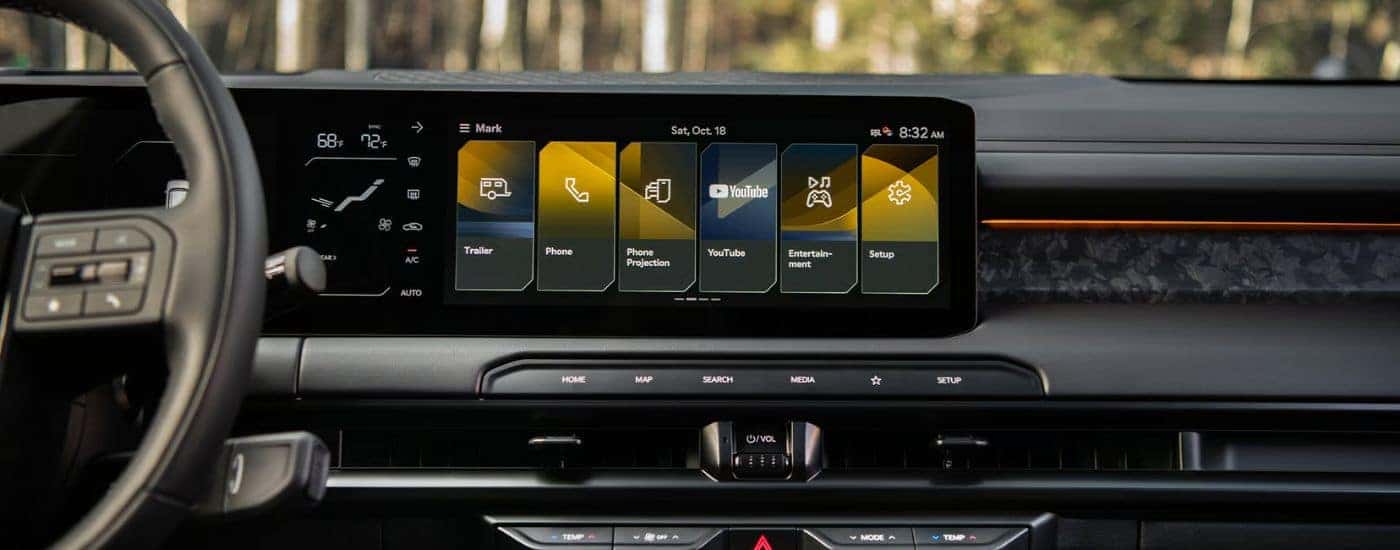 2027 Kia Telluride X-Pro SX Prestige with 12.3 inch touchscreen with navigation.
