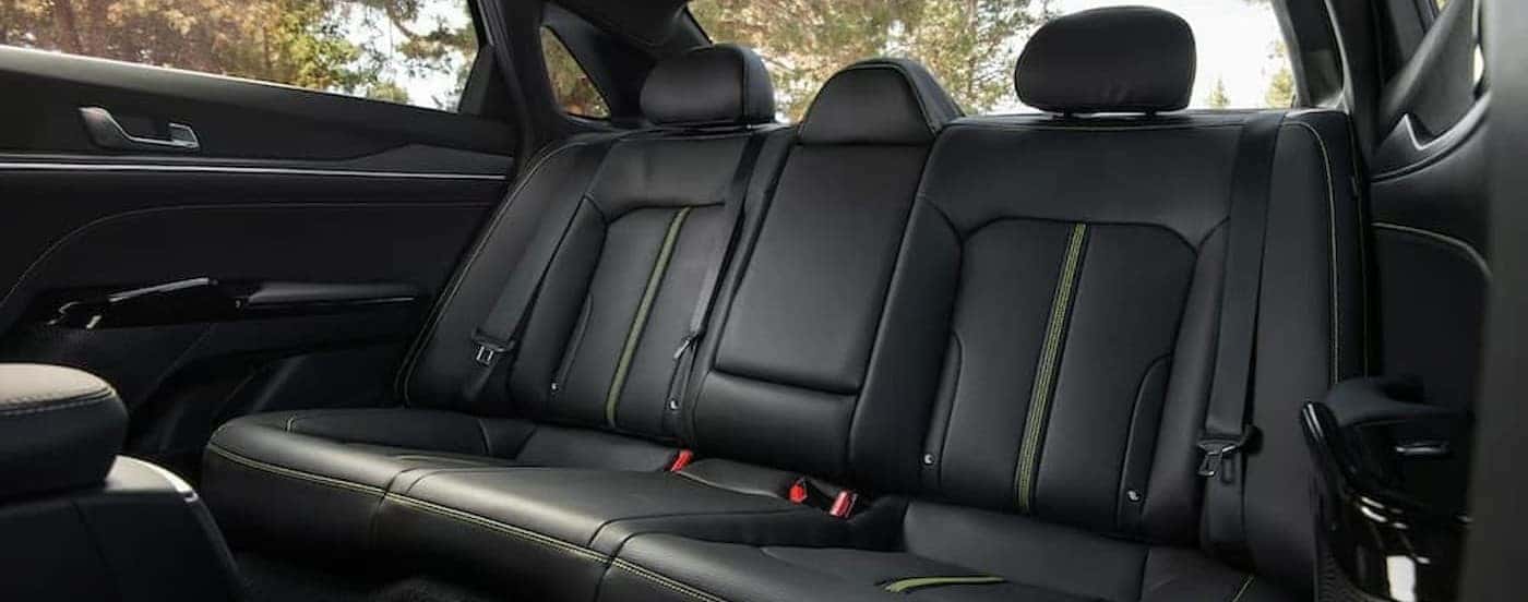 Black rear seats in a 2026 Kia K5.
