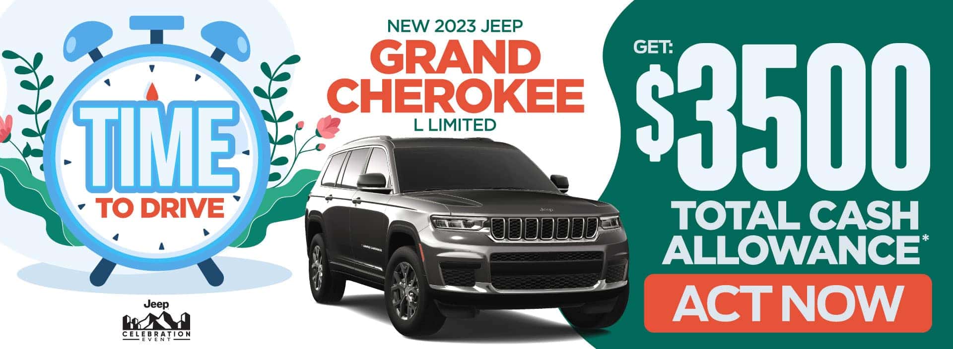 New 2023 Jeep Grand Cherokee L $3500 Total Cash Allowance - ACT NOW