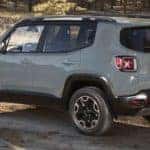 Jeep Renegade on a dirt trail