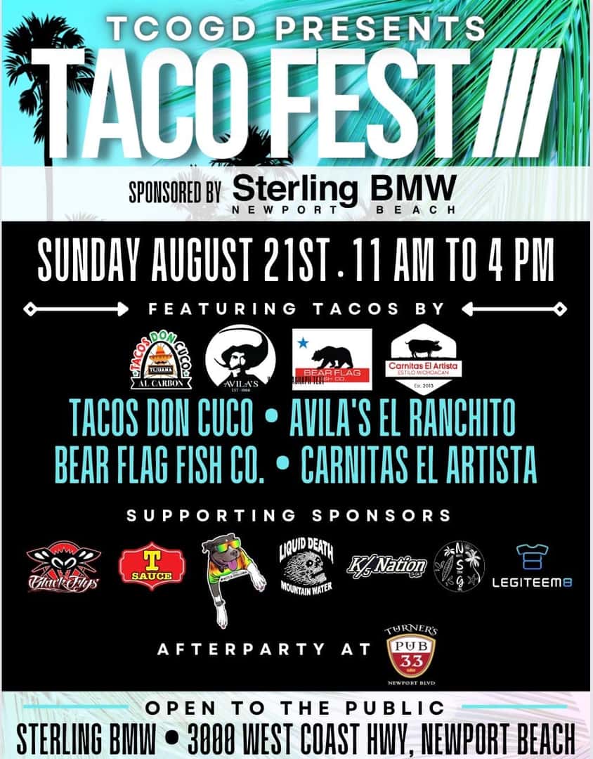 Tacofest III Sponsored By Sterling BMW Newport Beach | Sterling BMW ...