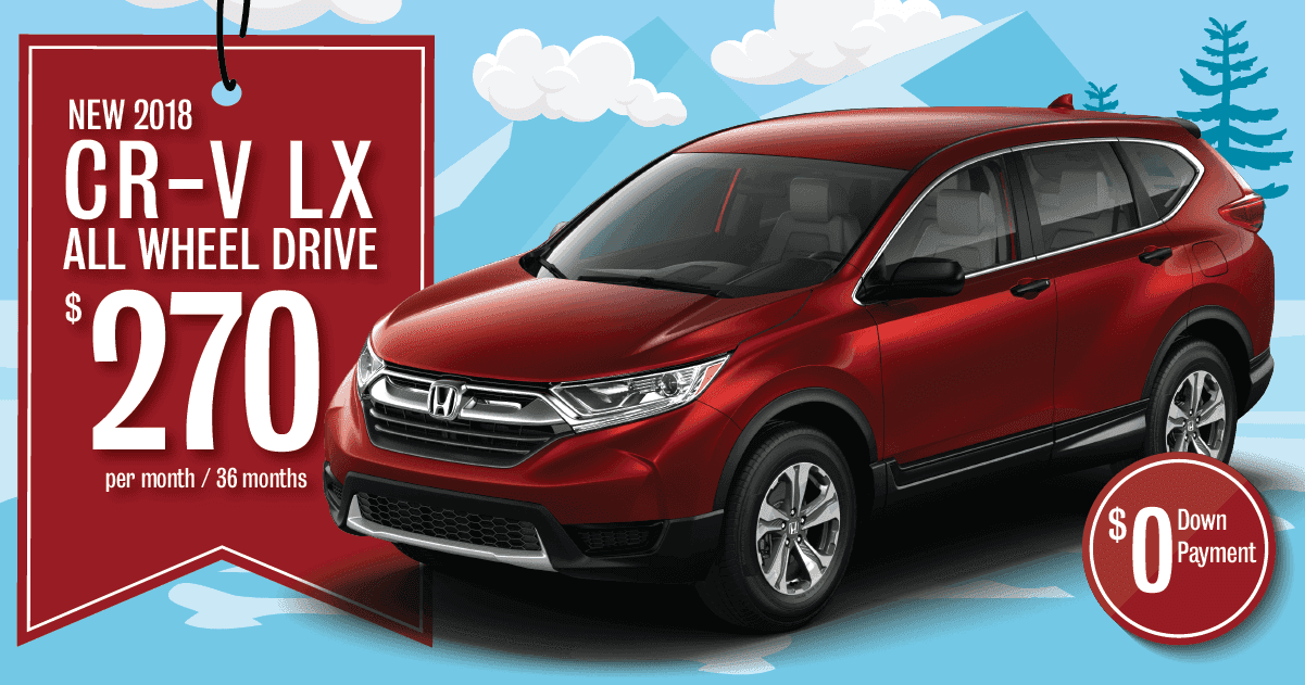 New Honda 2018 Cr V Lx Lease Special For In Newton Nj