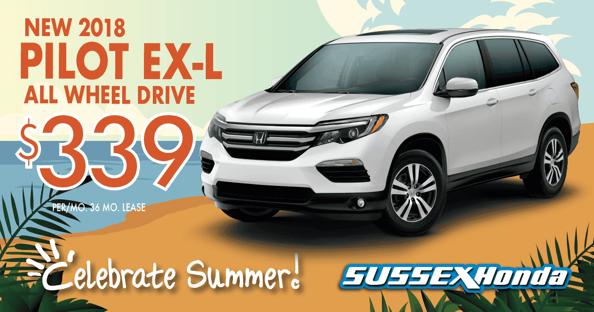 New Honda 2018 Pilot Lease Specials For In Newton Nj