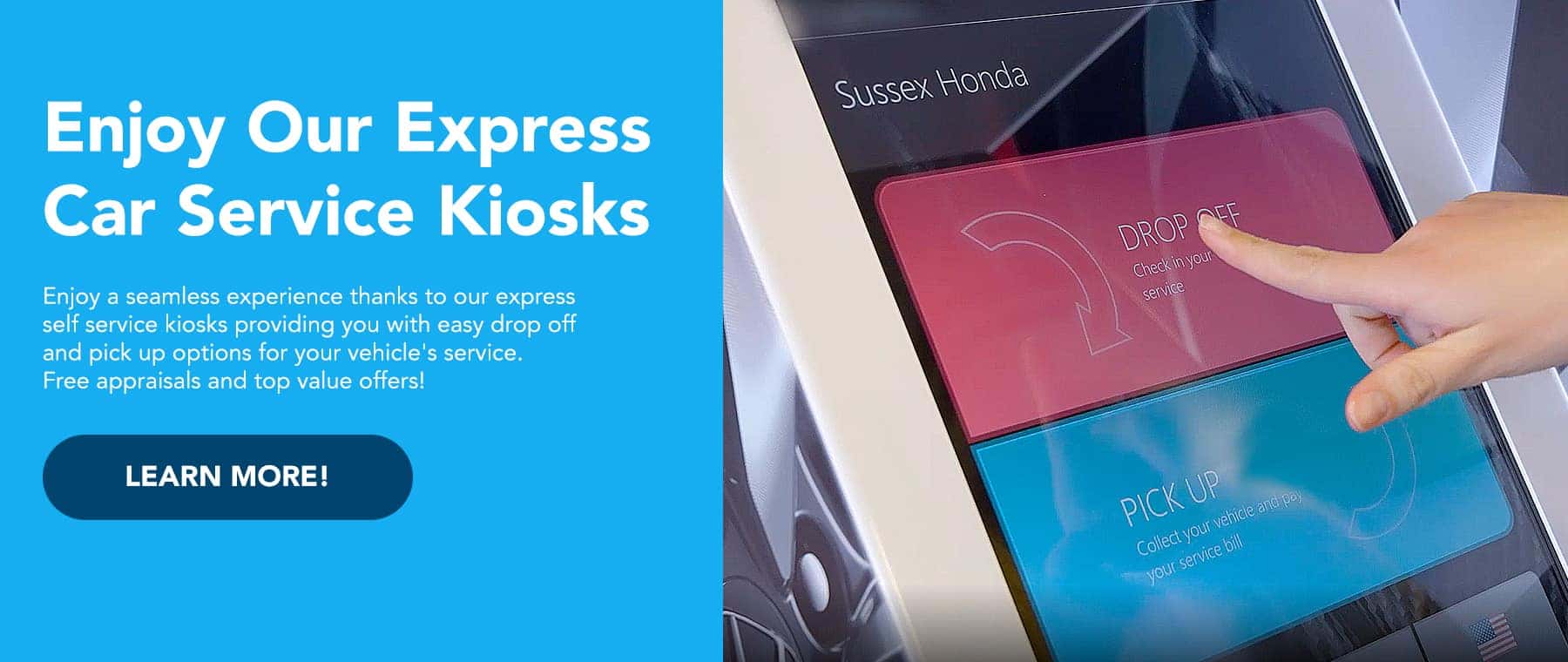 Enjoy Our Express Car Service Kiosk