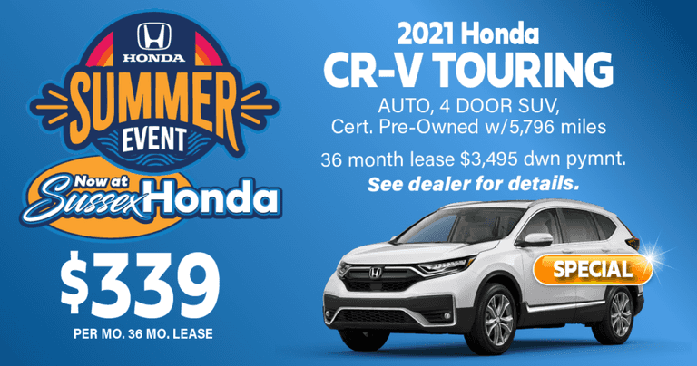 2021 Honda CR-V Touring Lease