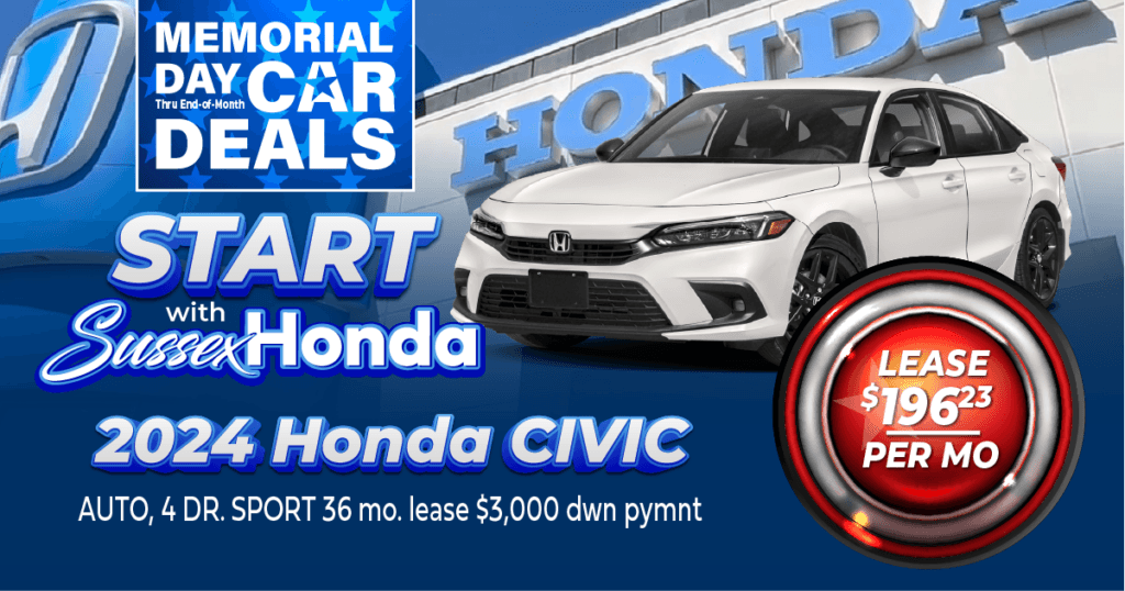 New Honda Lease Specials in Newton Sussex Honda