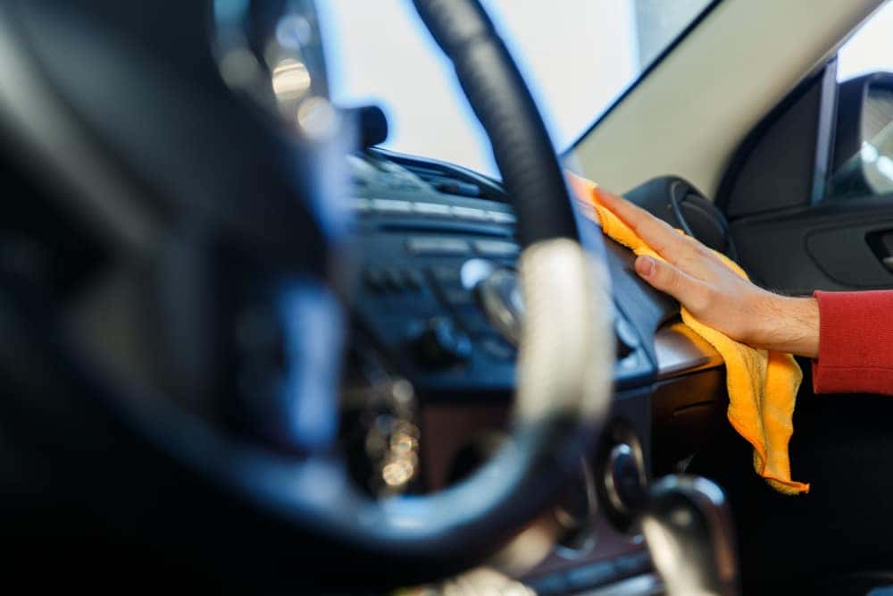 Car interior cleaning