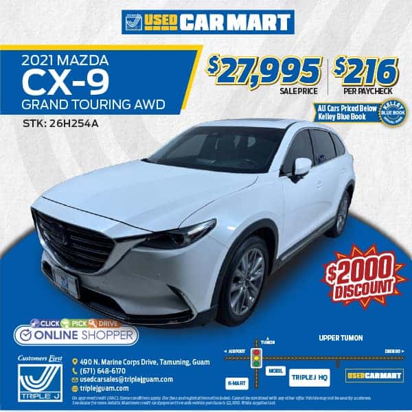 2021 MAZDA CX-9 GRAND TOURING AWD