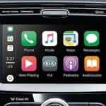 Close on touchscreen inside Kia Soul with Apple CarPlay