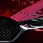 Close on red grille of 2019 Mazda CX-5