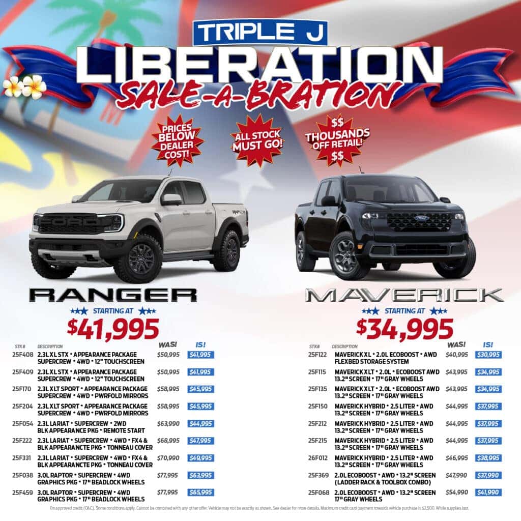 LIBERATION SALE-A-BRATION: FORD MAVERICK | RANGER