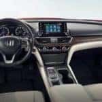 Interior front seats of the 2020 Honda Accord with leather trim
