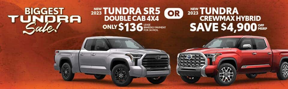 Biggest Tundra Sale Ever happening now!