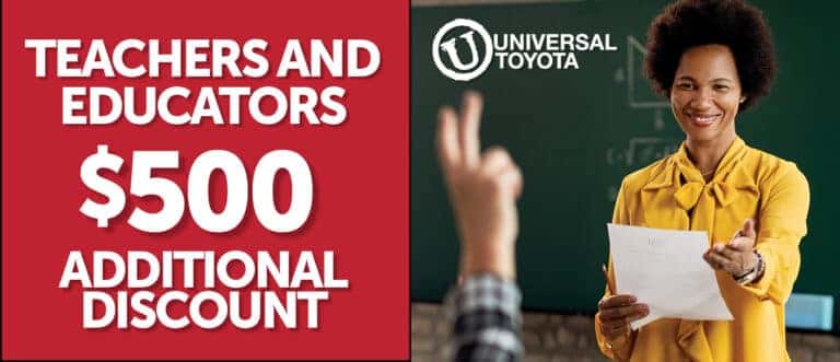 Toyota Teacher Rebate | Universal Toyota