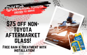 $75 off non-Toyota aftermarket glass