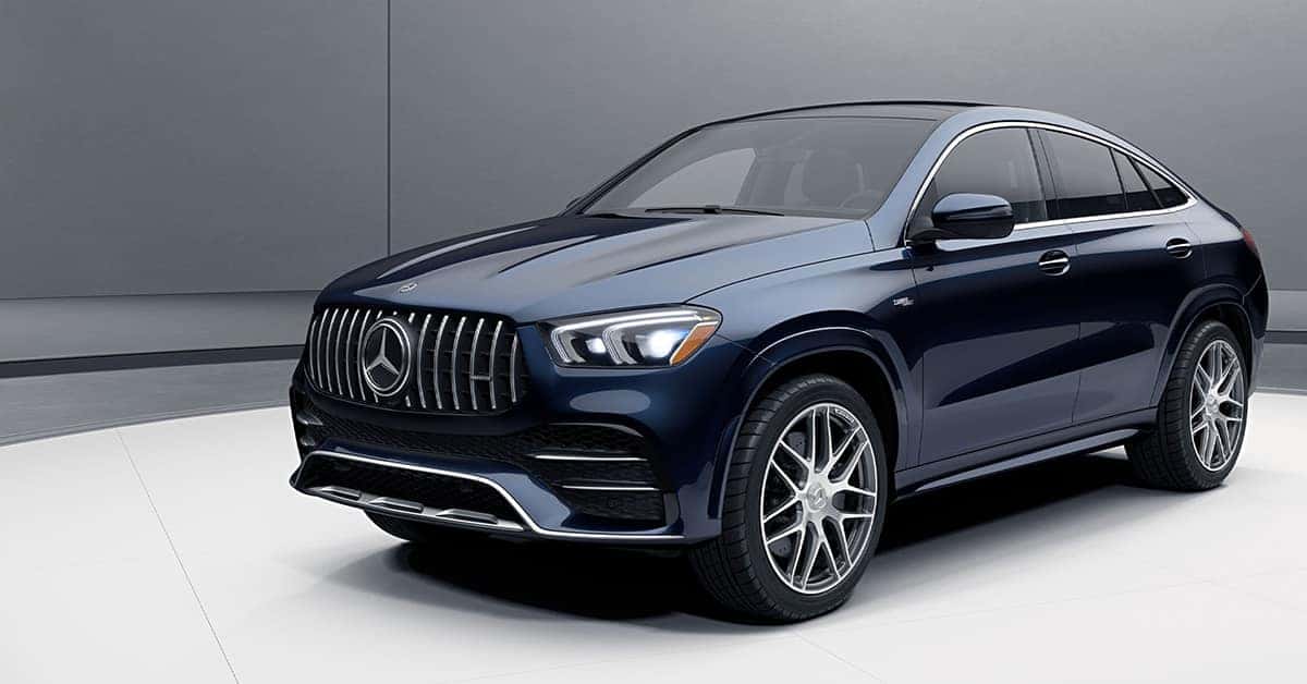 Dark blue Mercedes-Benz GLE Coupe exterior