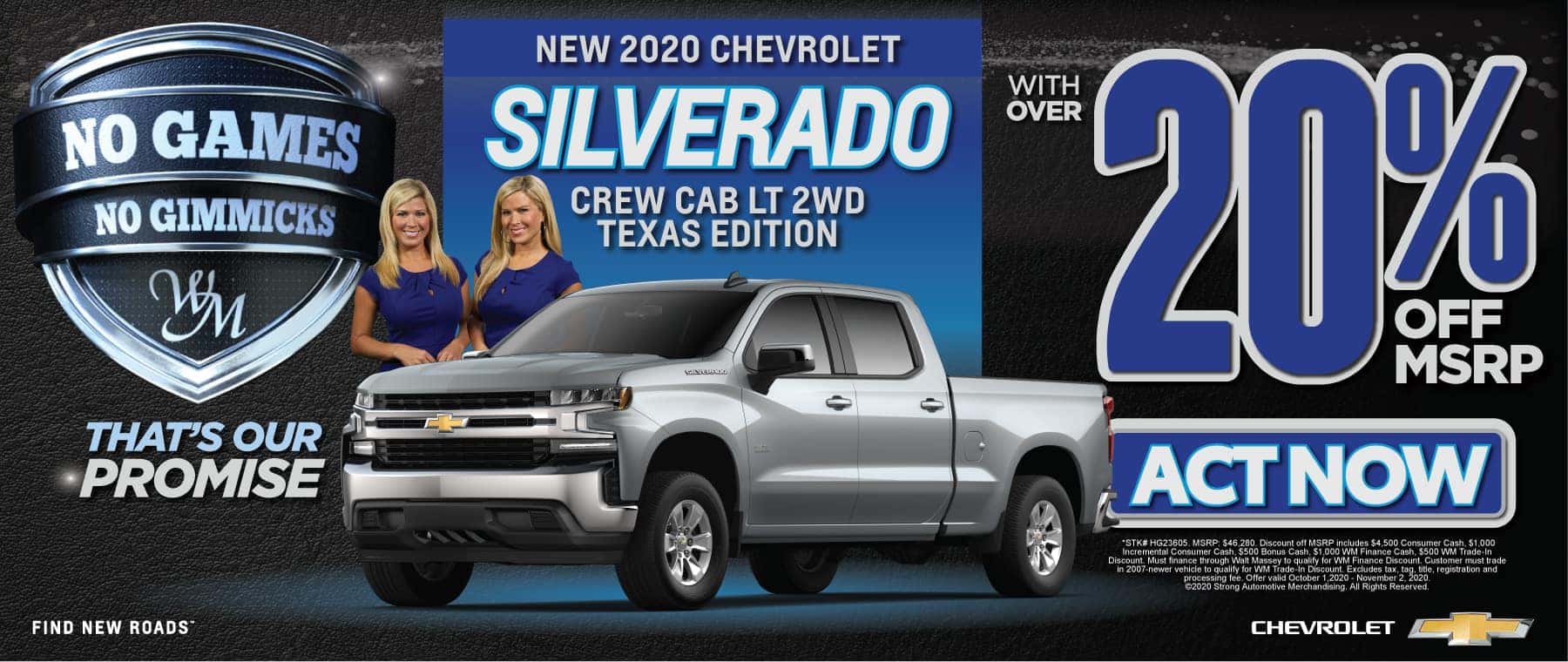 New 2020 Chevrolet Silverado | 25% off msrp | Act Now