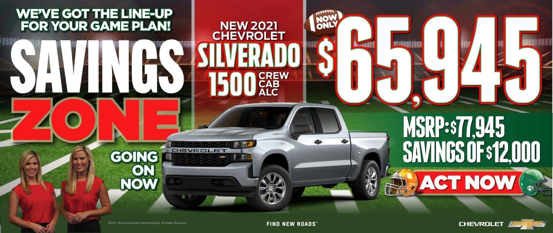 New 2021 Silverado 1500 | Now Only $65,945 | Act Now