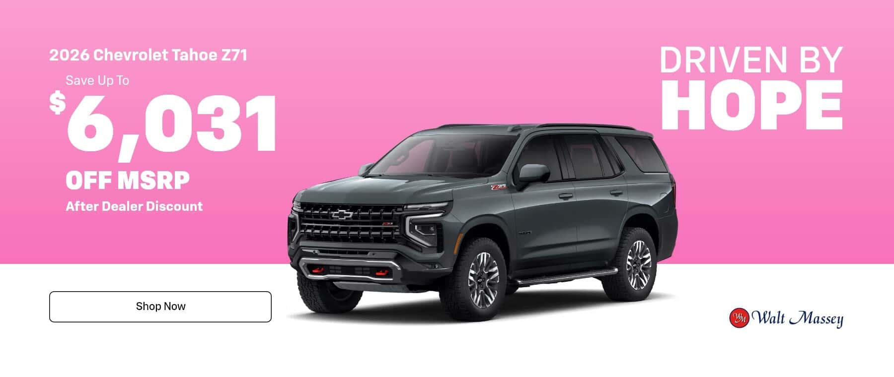 Driven by Hope October 2026 Offer