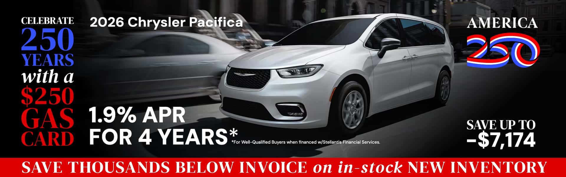 2026 Chrysler Pacifica 1.9% APR for 4 Years