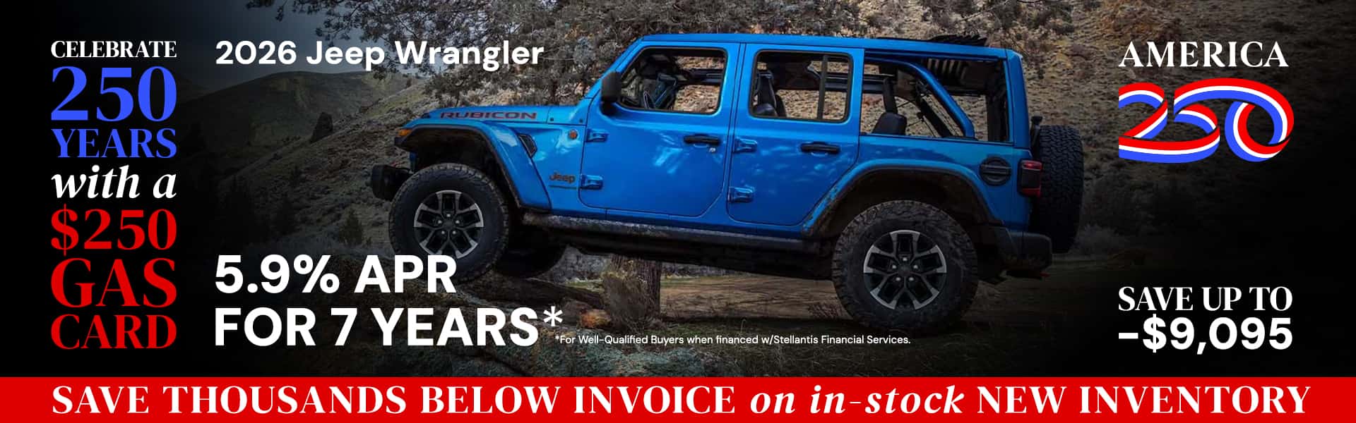 2026 Jeep Wrangler Save up to $9,095