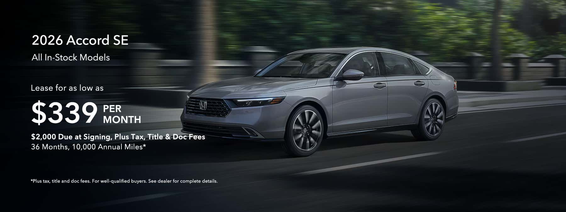 2026 Honda Accord SE