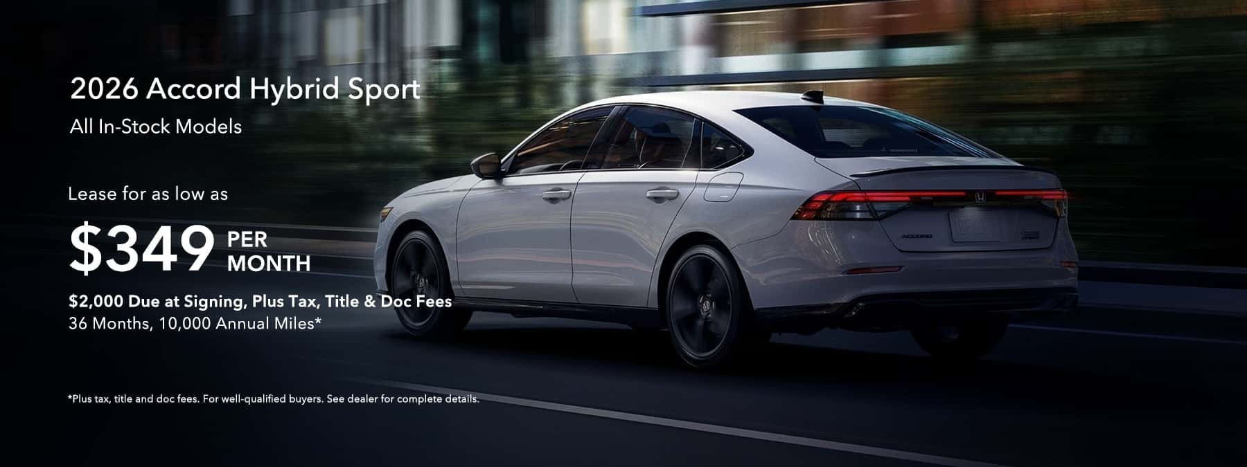 2026 Honda Accord Sport hybrid