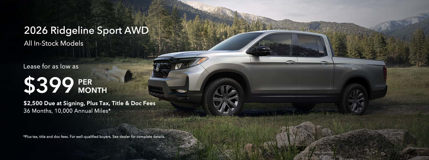 Honda Ridgeline Sport Lease