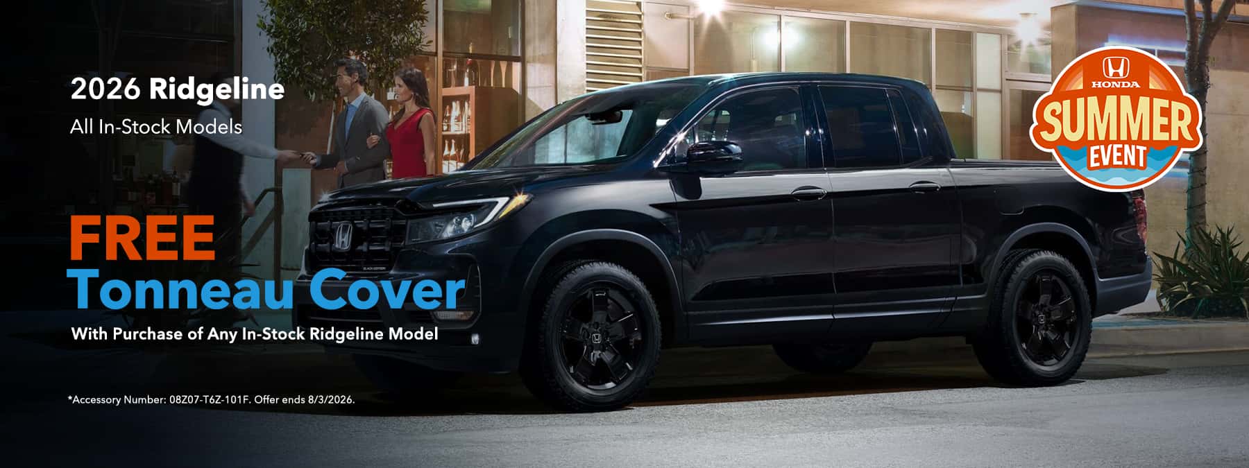 2026 Ridgeline - Free Tonneau Cover with Purchase