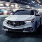 2018 Acura TLX AWD Exterior Front Angle Night