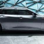 Lunar Silver Metallic 2021 Acura TLX in profile