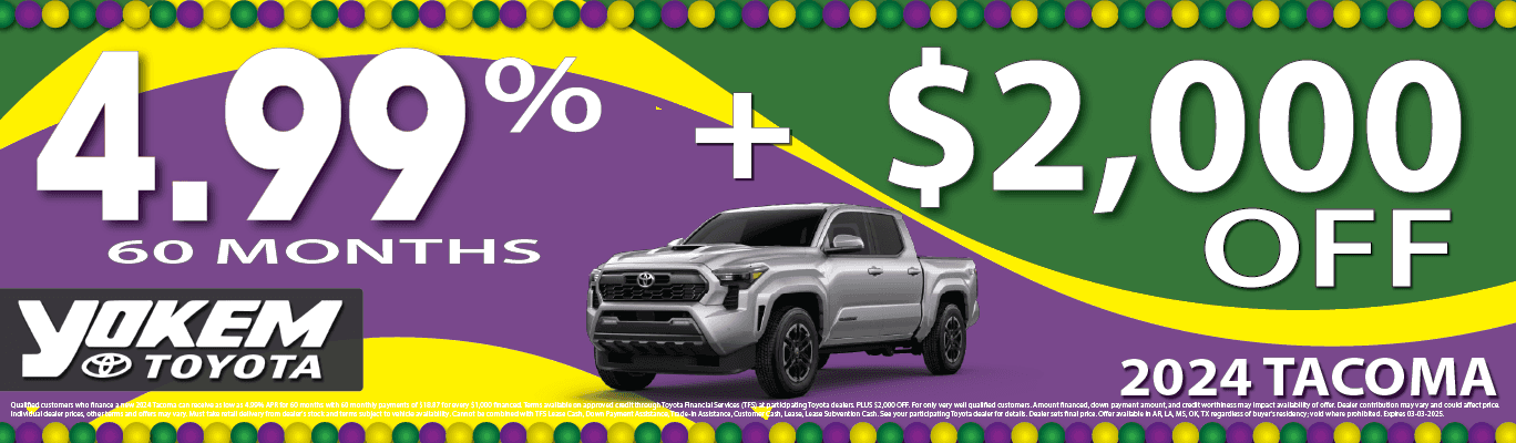 Yokem Toyota l Shreveport Toyota near Bossier City LA, Texarkana TX