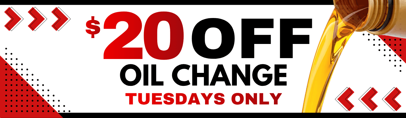 $20 OFF OIL CHANGE TUESDAYS