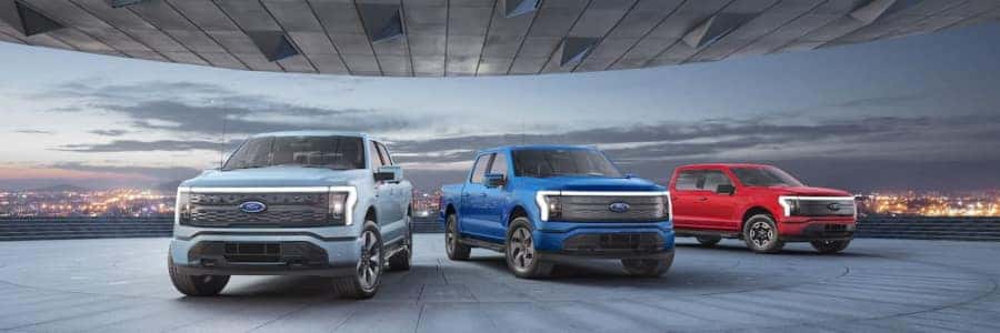 The 2022 Ford F-150 Lighting at Zeck Ford in Leavenworth