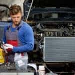 Mechanic in a workshop
